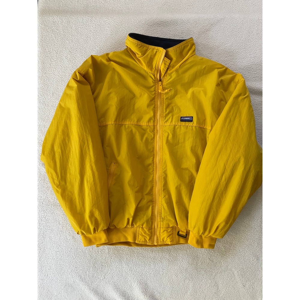 Vtg White Sierra Jacket Mens XL Fleece Lined Windbreaker Outdoor 90s Y2K Bomber